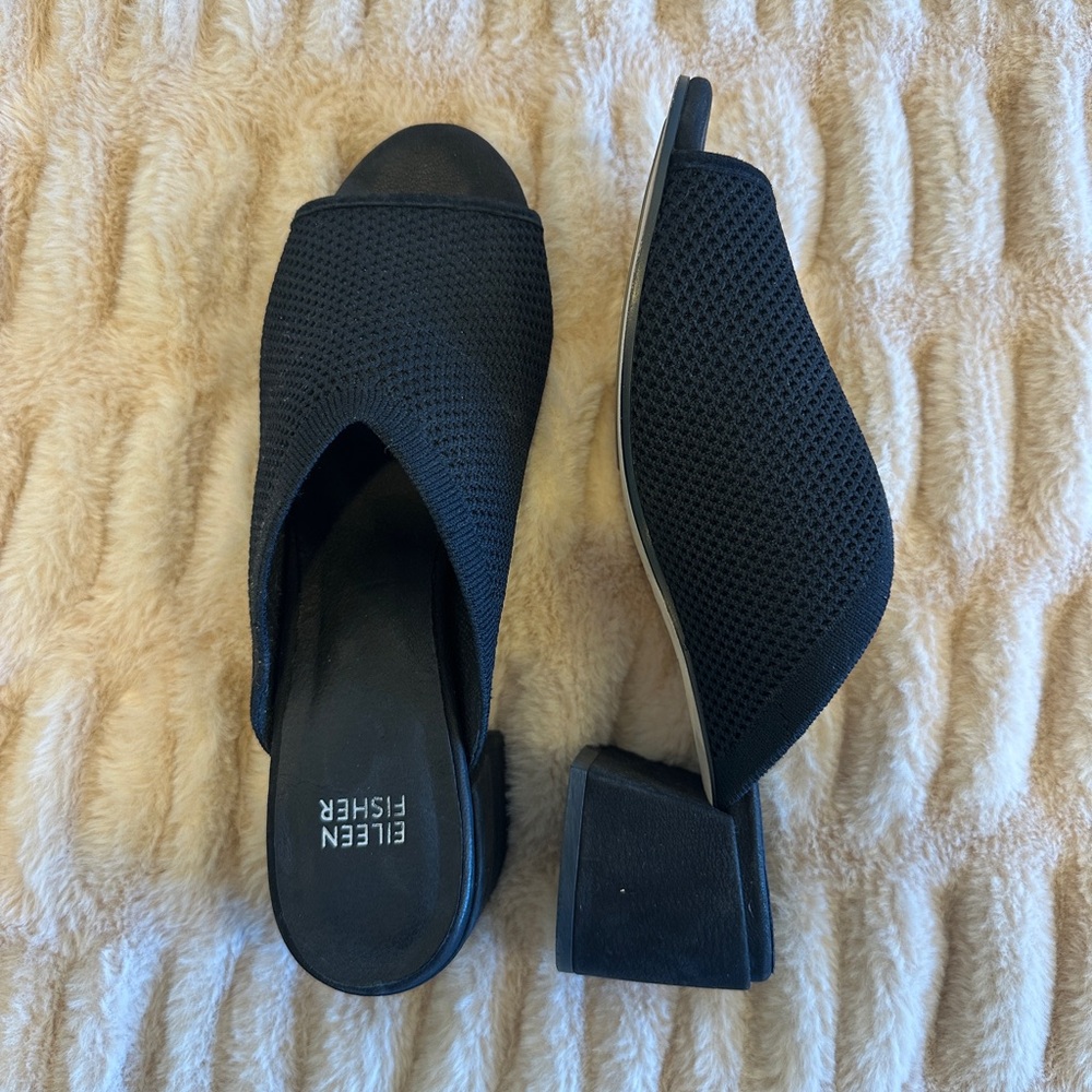 Eileen Fisher Black Sandals